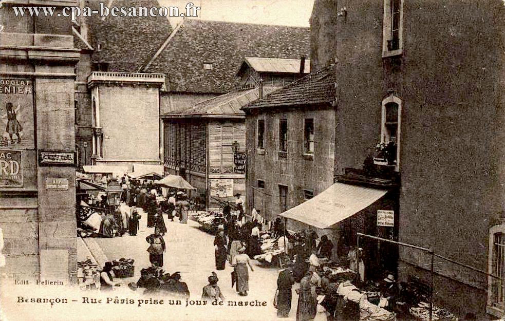 Besançon - Rue Pâris prise un jour de marche